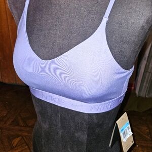NWT Womens purple Nike Indy Dri Fit sports bra size medium